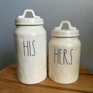 His & Hers Rae Dunn Jars